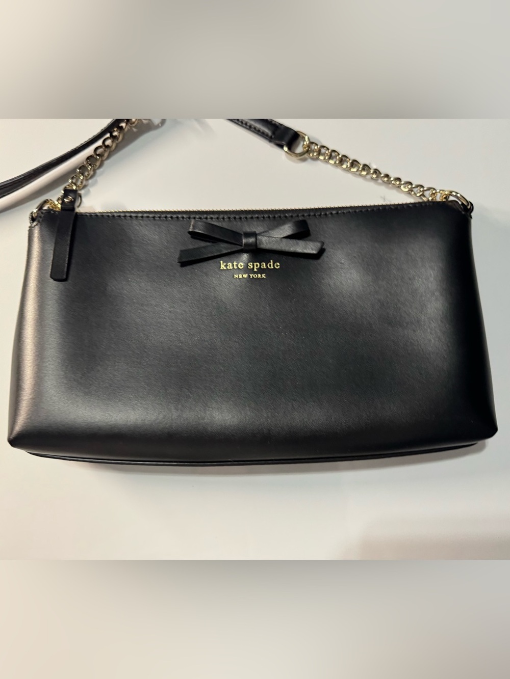 Kate Spade Black Leather Purse Sawyer Street Declan Crossbody Shoulder Purse